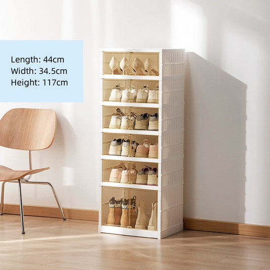 Foldable shoe storage organizer