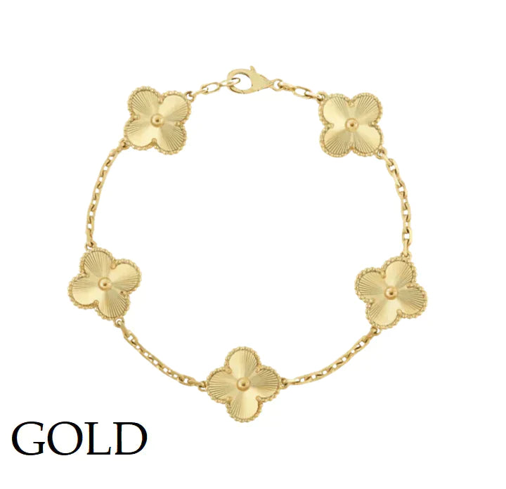 LuxeLuck - Gem Clover Bracelet